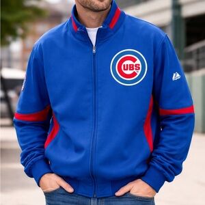 MLB Chicago Cubs Blue Jacket ThermaBase Majestic Performance Fleece Lined XL